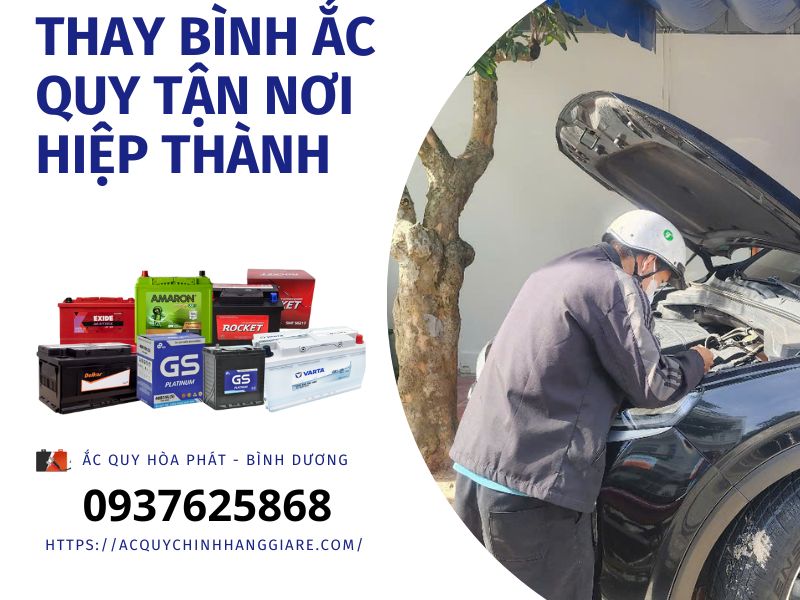 dịch vụ ắc quy ở hiệp thành