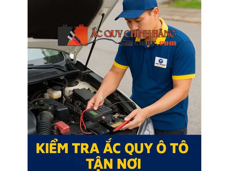 kiểm tra ắc quy ô tô tận nơi